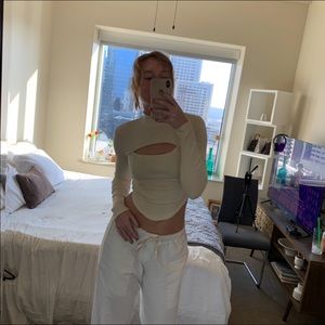 Top shop chest slit turtleneck